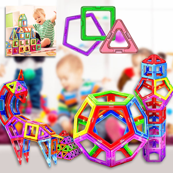 3D magnetski građevni blokovi (50 komada) | BUILDNETIC