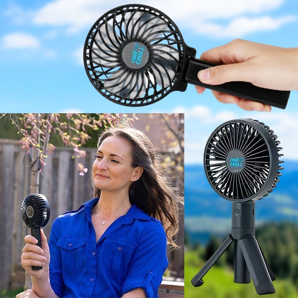 2-u-1 punjivi prijenosni mini ventilator sa stativom | HANDCOLIO