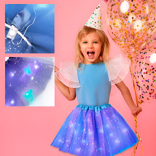 Sjajna suknjica s LED svjetlima PRINCESS
