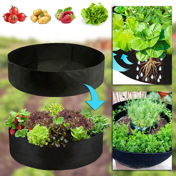 Tkaninska povišena vrtna gredica - 90 x 30 cm, prozračni filc | PLANTIE