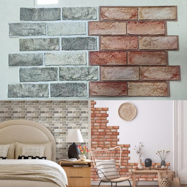 Samoljepljive tapete u izgledu cigle (10 kom/0,9 m²) | NYBRICK