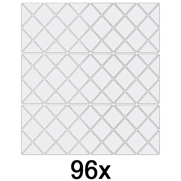 3x Zidne naljepnice ogledala (32 komada) | WALLGEM