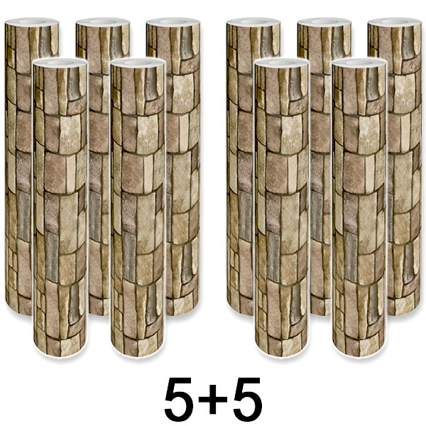 5x 1+1 GRATIS Samoljepljivi 3D zidni panel s uzorkom cigle | WALLCORWRAP