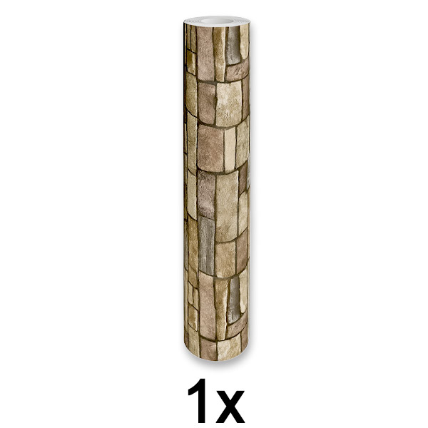 1x Samoljepljivi 3D zidni panel s uzorkom cigle | WALLCORWRAP