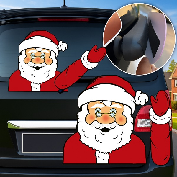 Naljepnica Djed Božićnjak za stražnji brisač automobila | SANTAWIPER