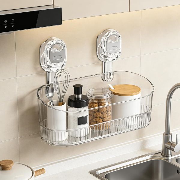 Polica za tuš s vakuumskim držačem | LUXSHELF